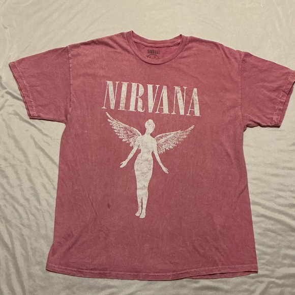 NIRVANA Other - NIRVANA Distressed Pink In Utero T-Shirt 1X NWOT